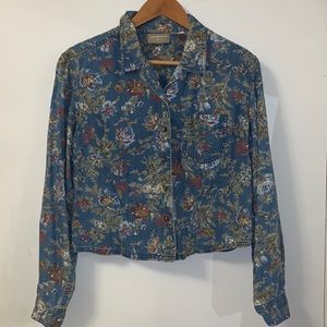 Vintage Denim Liz Claiborne Lizwear Top